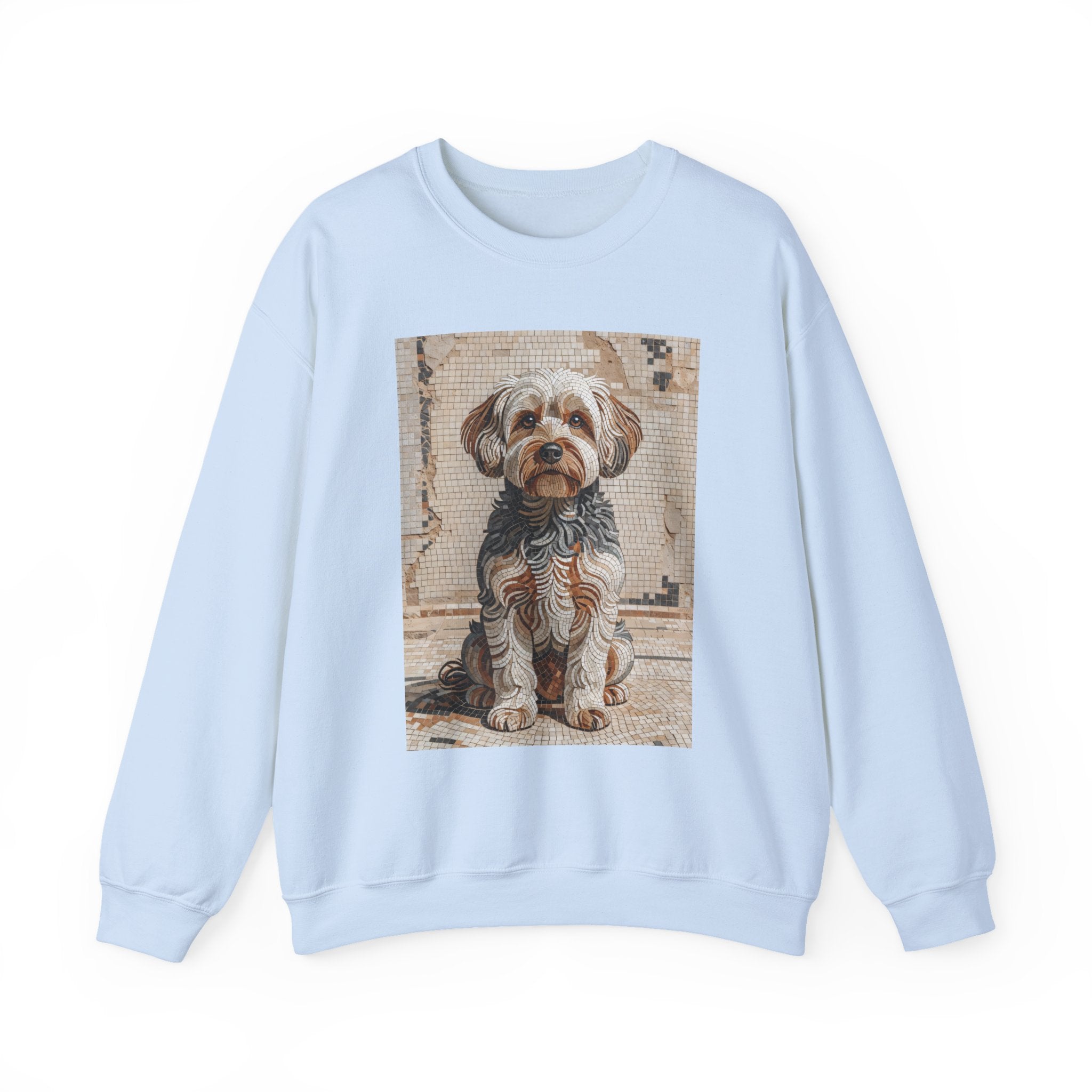 Yorkipoo Sweatshirt | Living Work of Art Collection | Mosaic Style