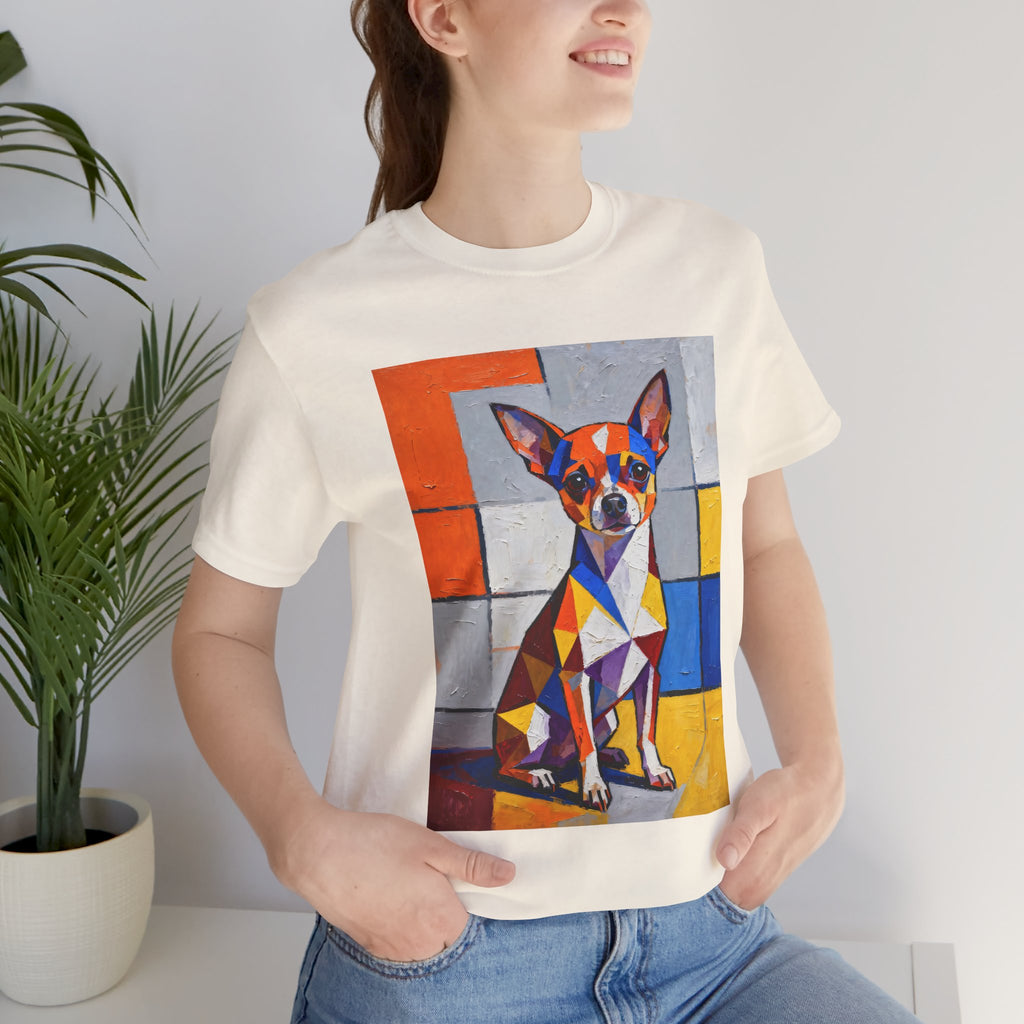 Chihuahua T Shirt | Living Work of Art Collection | Cubist Style