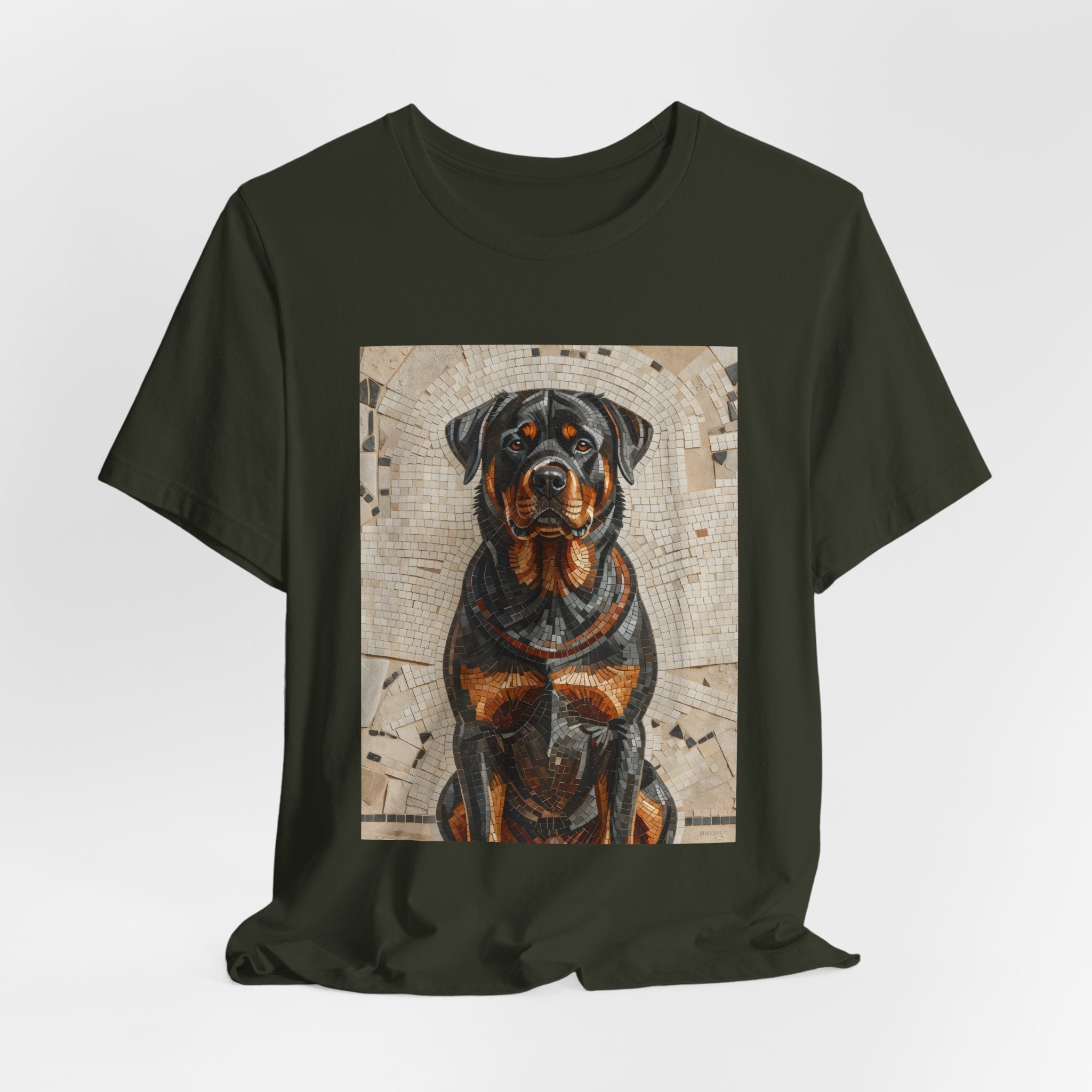 Rottweiler T Shirt | Living Work of Art Collection | Mosaic Style