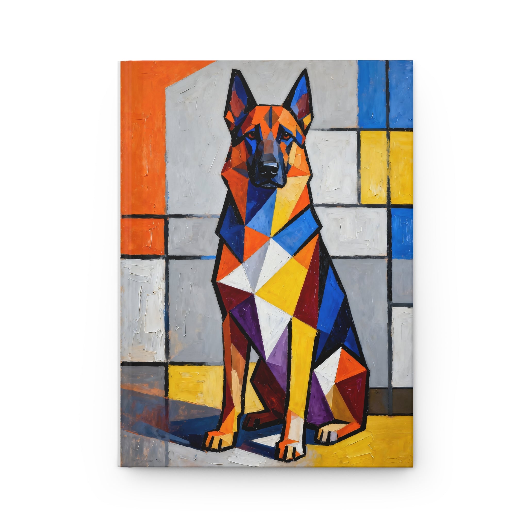 German Shepherd Notebook | Living Work of Art Collection | Cubist Style