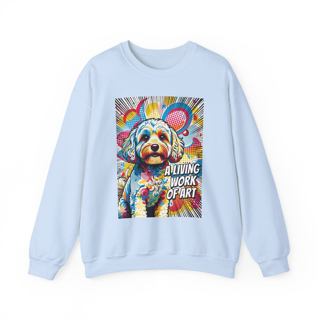 Cavapoo Sweatshirt | Living Work of Art Collection | Pop Art