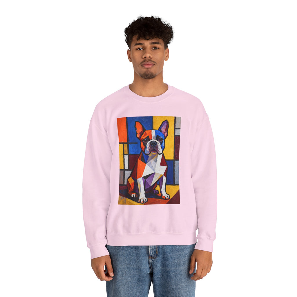 French Bulldog Sweatshirt | Living Work of Art Collection | Cubist Style