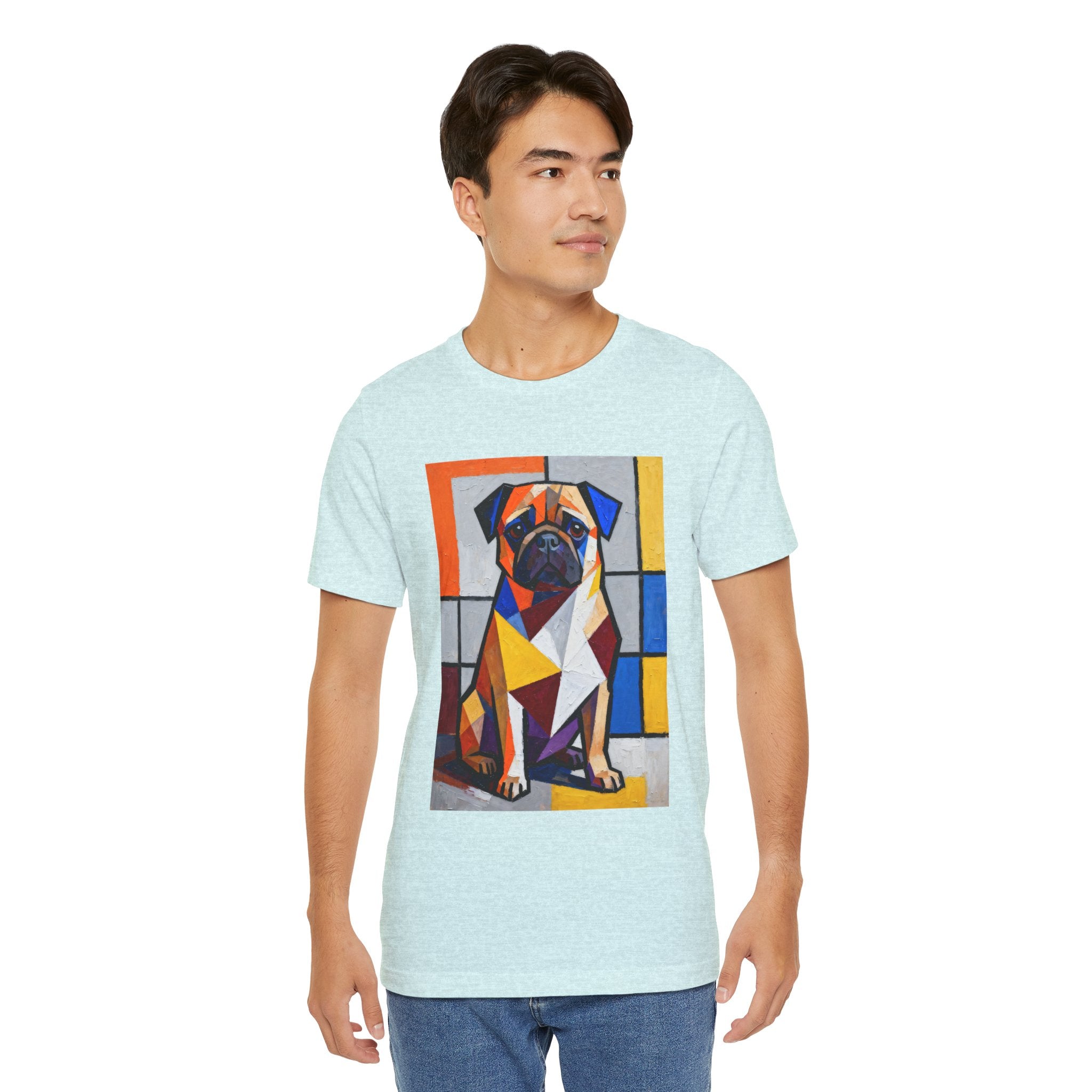 Pug T Shirt | Living Work of Art Collection | Cubist Style