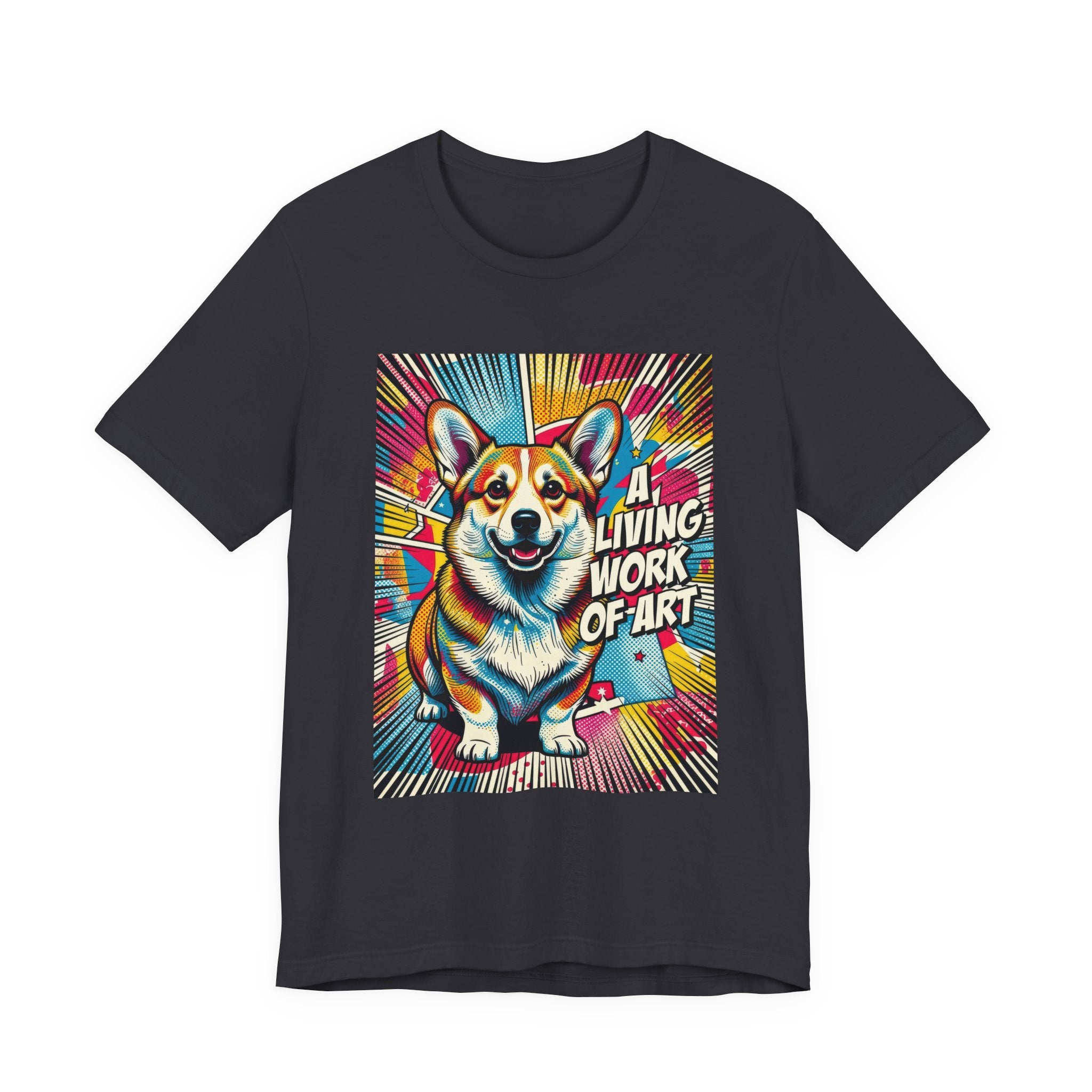 Corgi T Shirt | Living Work of Art Collection | Pop Art