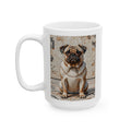 Pug Coffee Mug | Living Work of Art Collection | Mosaic Style