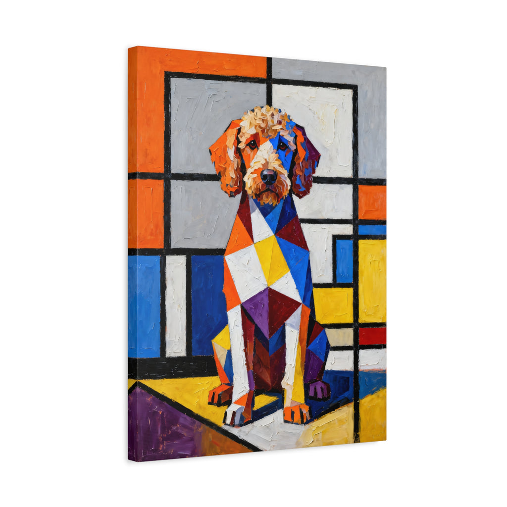 Labradoodle Canvas Wall Art | Living Work of Art Collection | Cubist Style Print