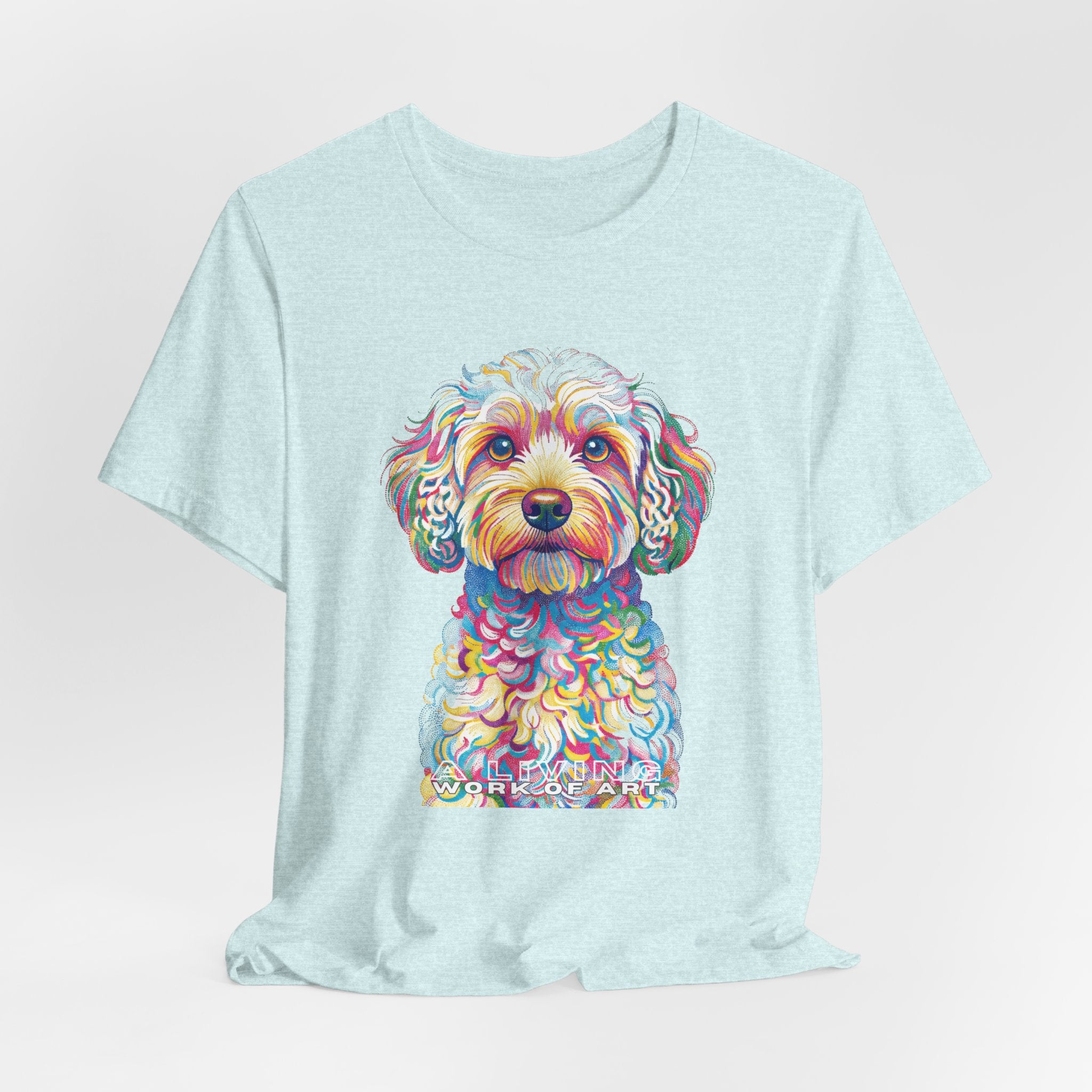Cavapoo T Shirt | Living Work of Art Collection | Pointillism Style