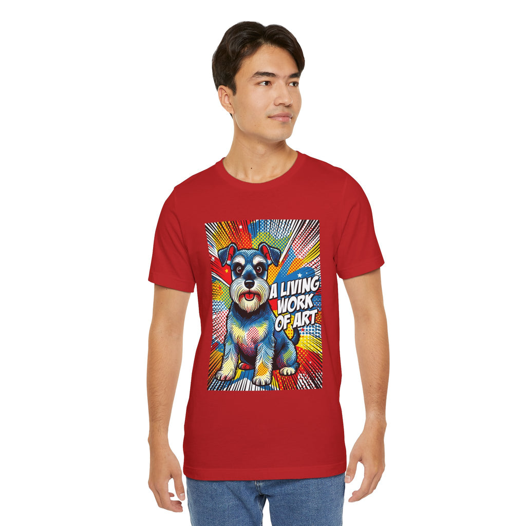 Schnauzer T Shirt | Living Work of Art Collection | Pop Art