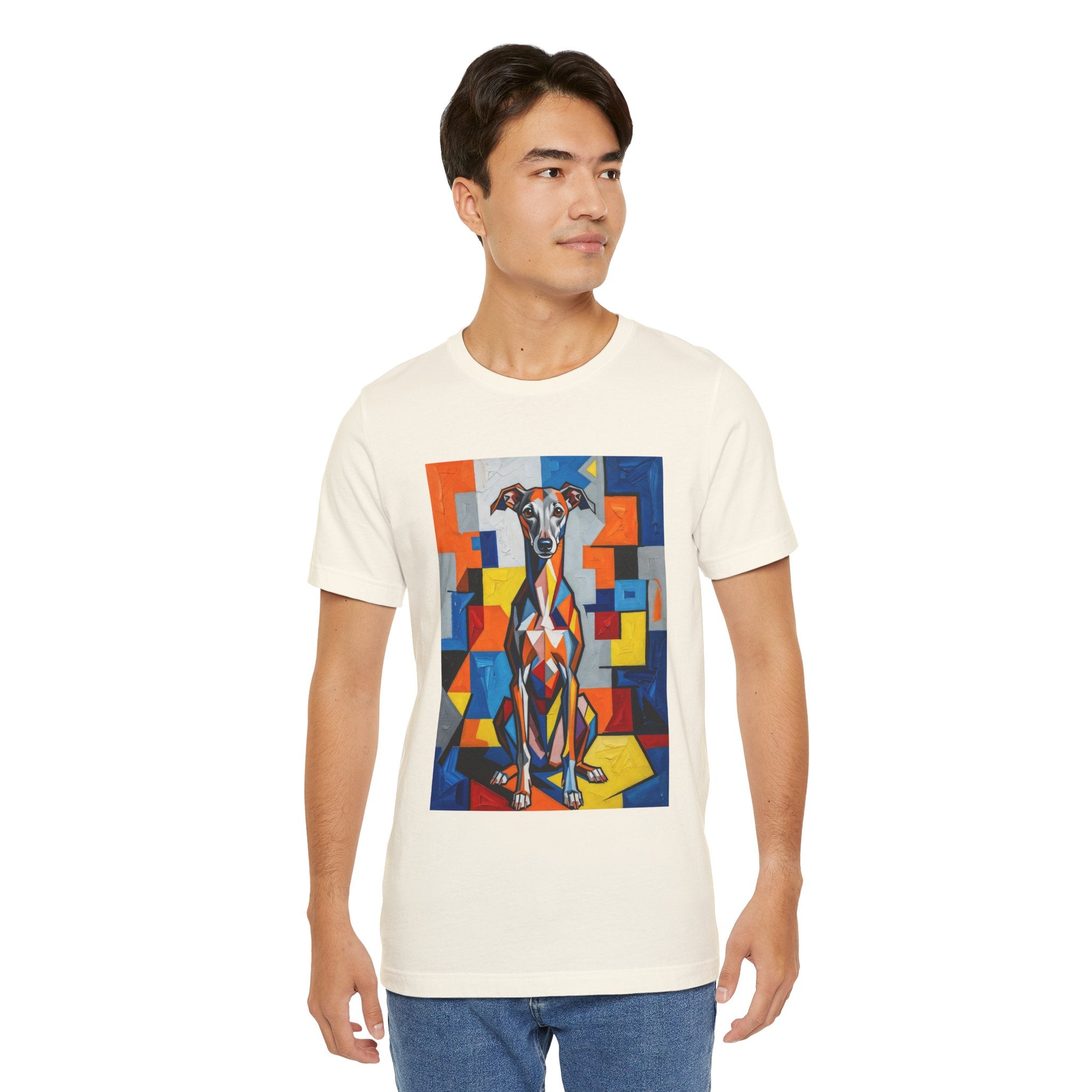 Italian Greyhound T Shirt | Living Work of Art Collection | Cubist Style
