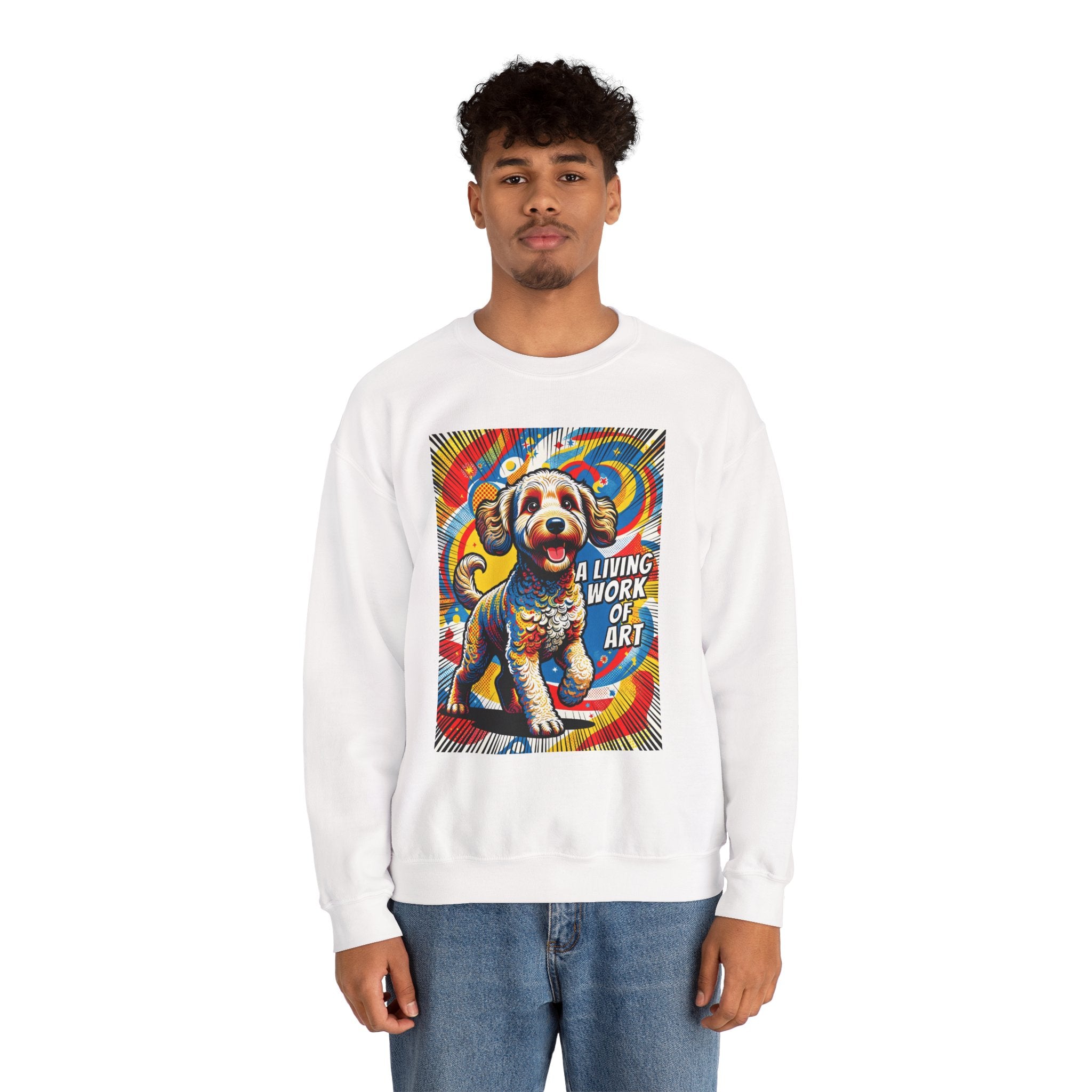 Labradoodle Sweatshirt | Living Work of Art Collection | Pop Art
