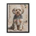 Yorkipoo Canvas Wall Art | Living Work of Art Collection | Mosaic Style Print