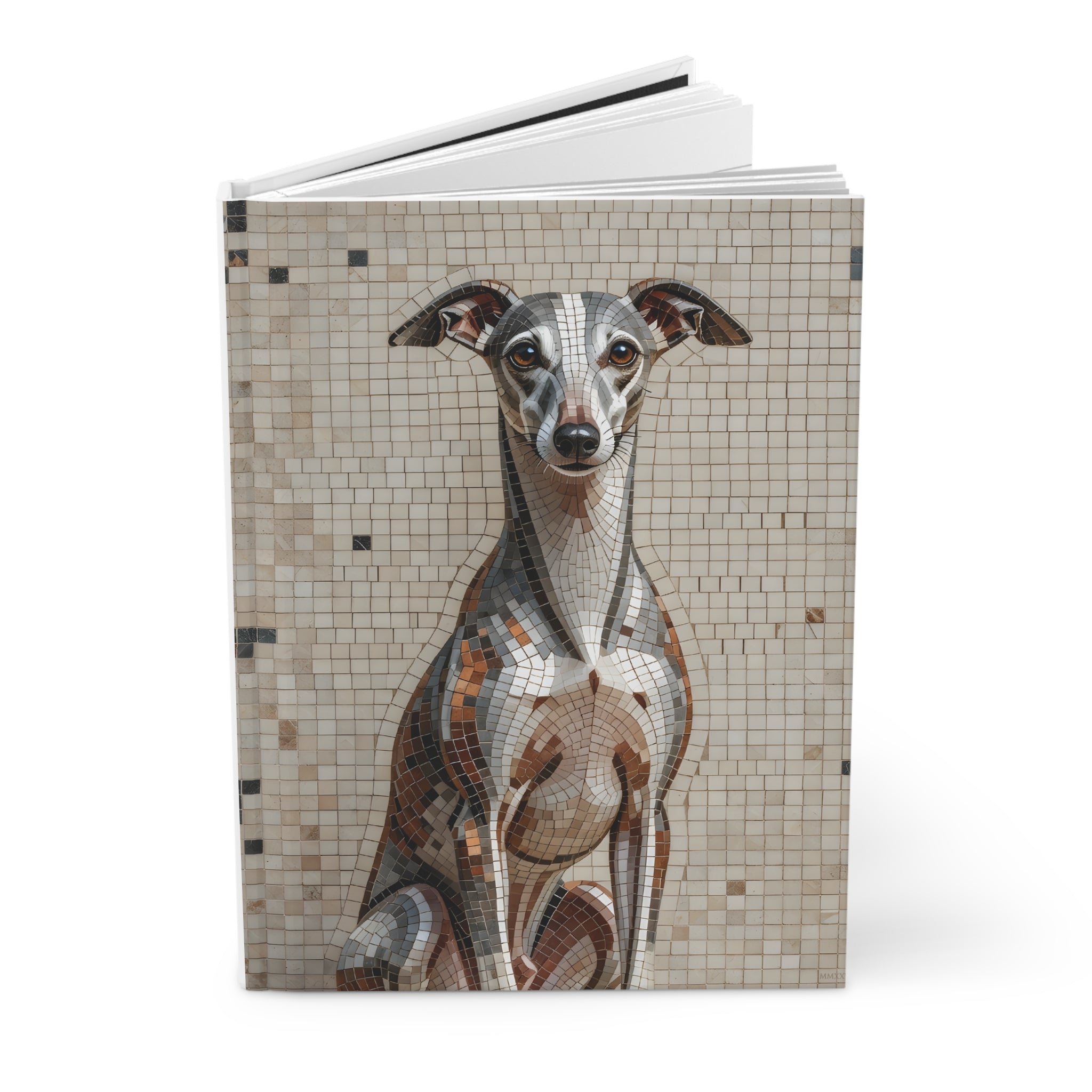 Whippet Notebook | Living Work of Art Collection | Mosaic Style