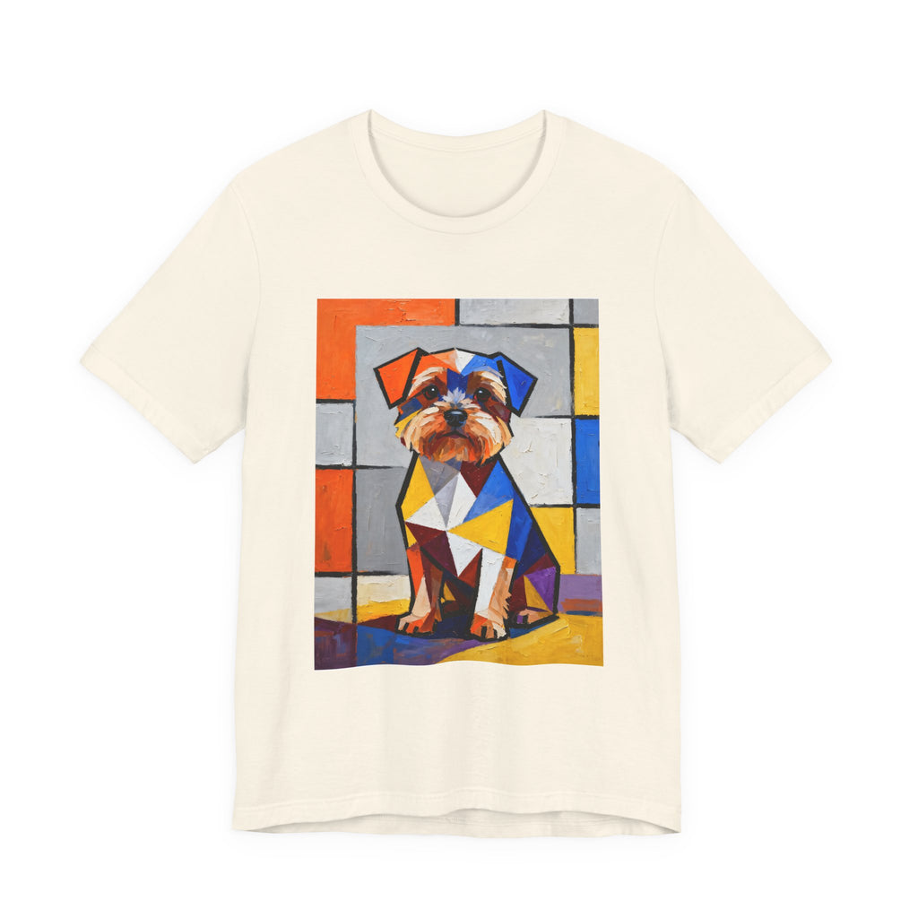Yorkipoo T Shirt | Living Work of Art Collection | Cubist Style