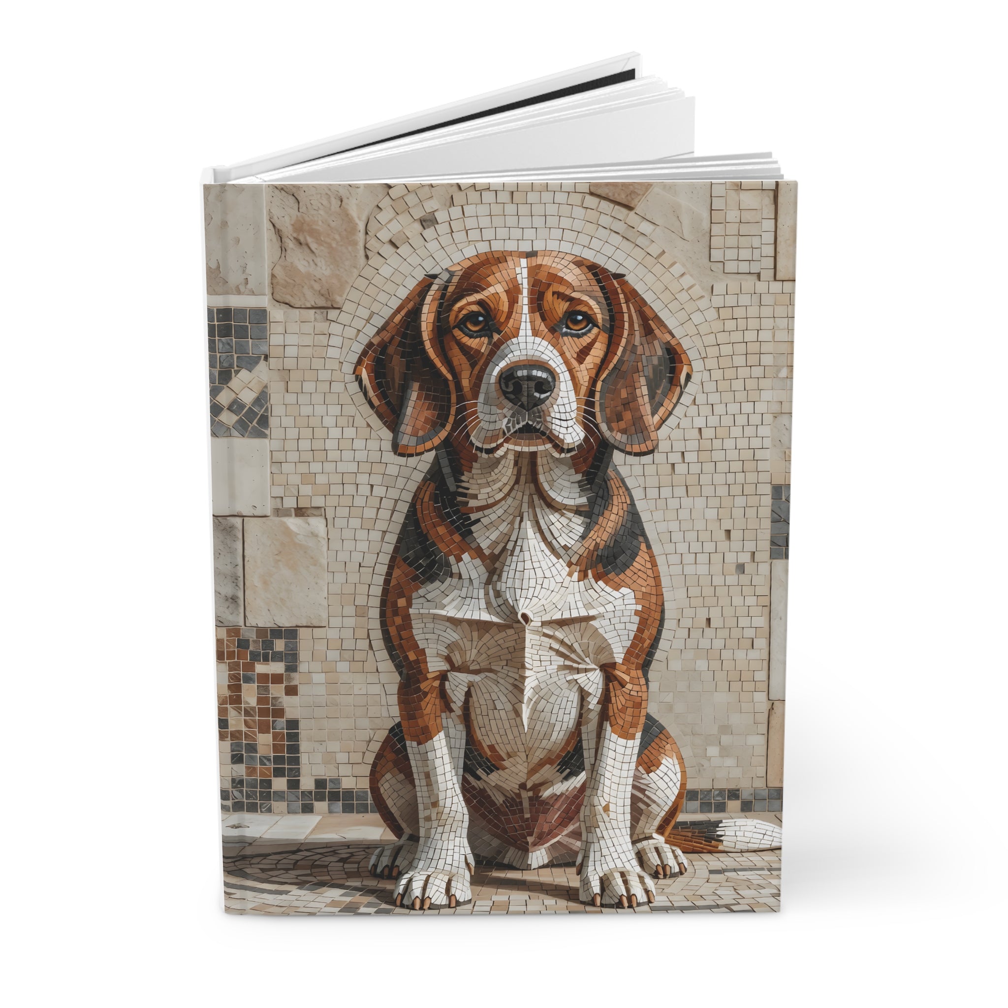 Beagle Notebook | Living Work of Art Collection | Mosaic Style