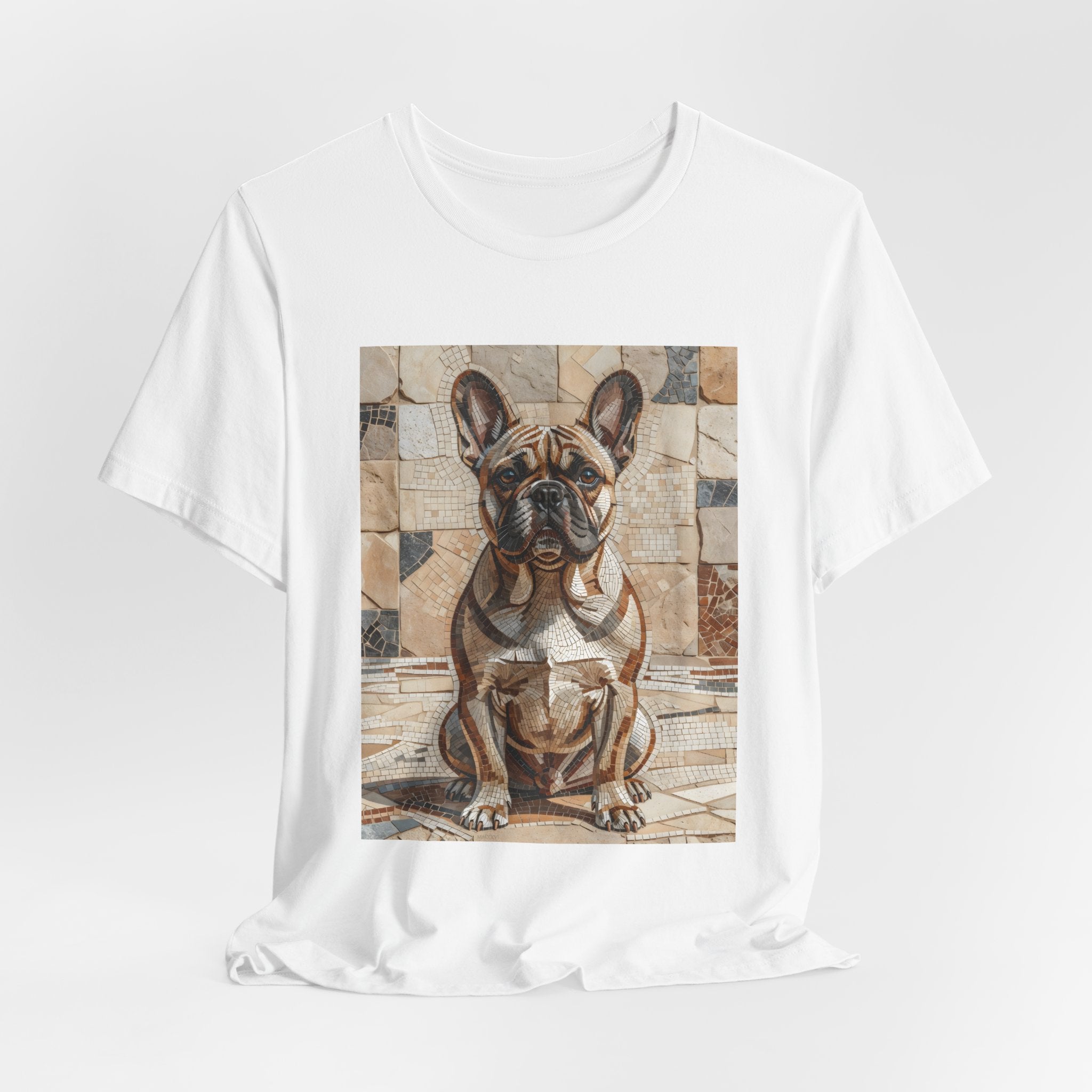 French Bulldog T Shirt | Living Work of Art Collection | Mosaic Style