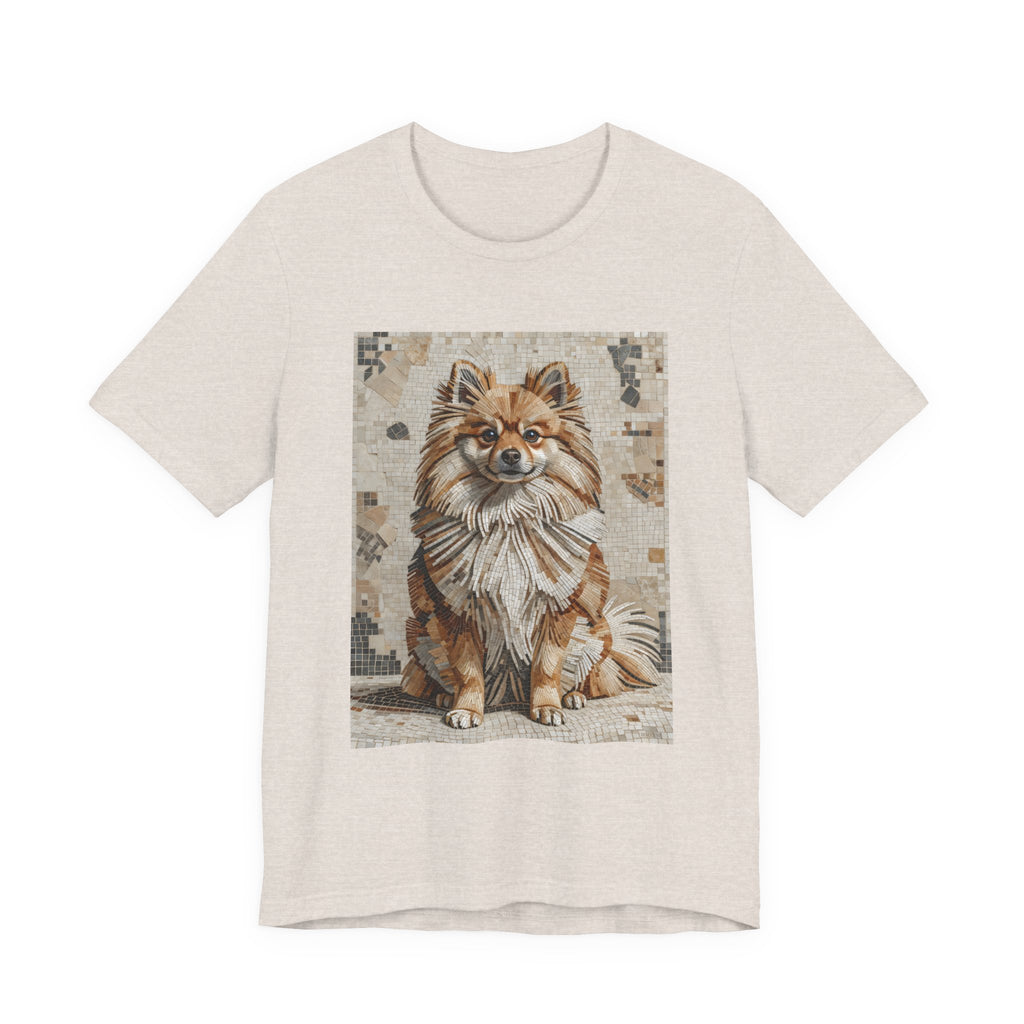 Pomeranian T Shirt | Living Work of Art Collection | Mosaic Style