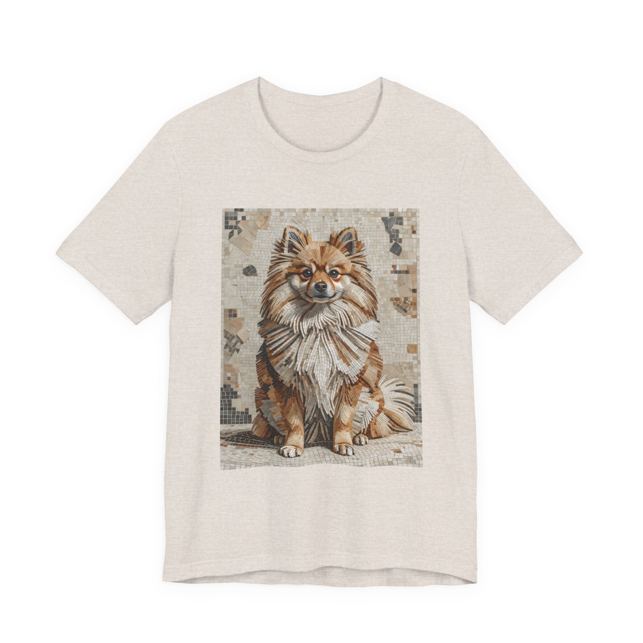 Pomeranian T Shirt | Living Work of Art Collection | Mosaic Style