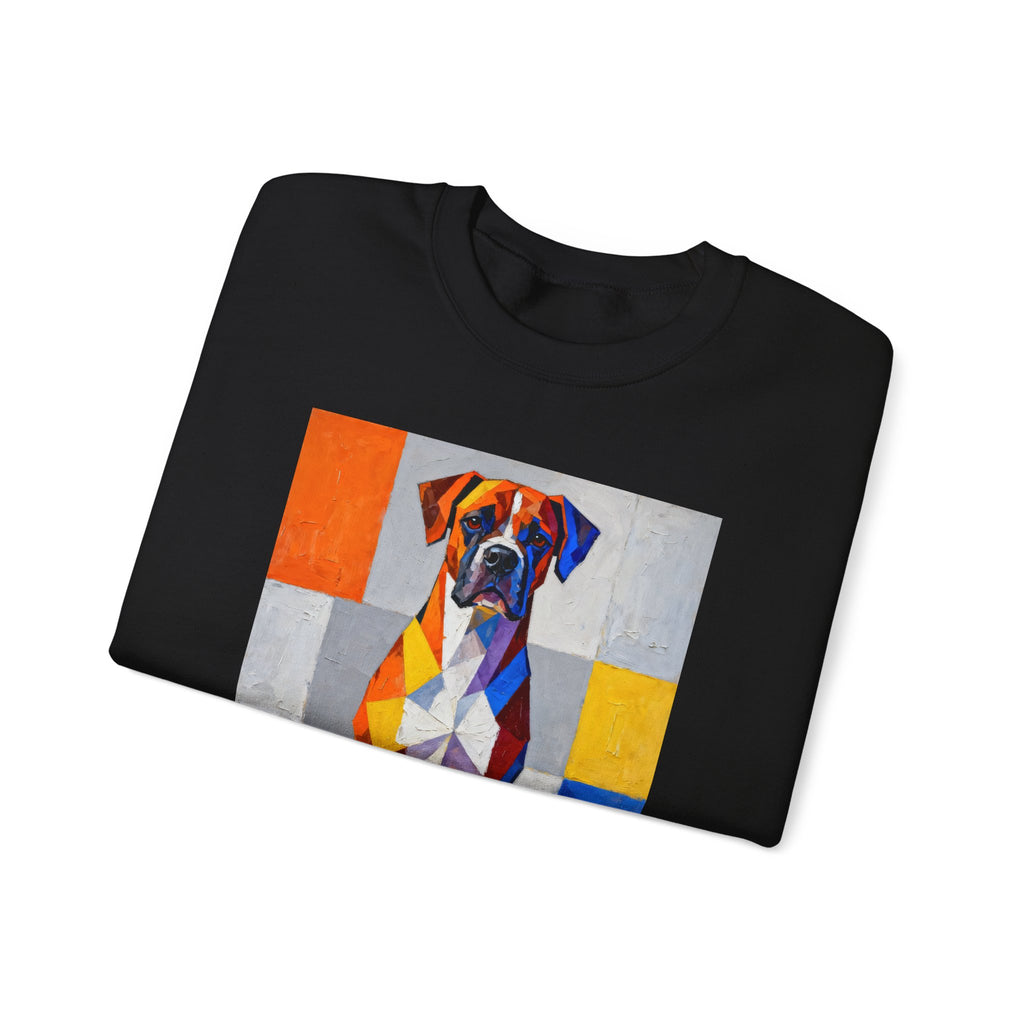 Boxer Sweatshirt | Living Work of Art Collection | Cubist Style