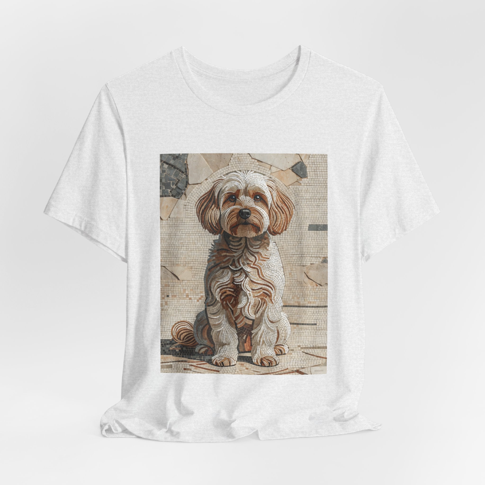 Maltipoo T Shirt | Living Work of Art Collection | Mosaic Style