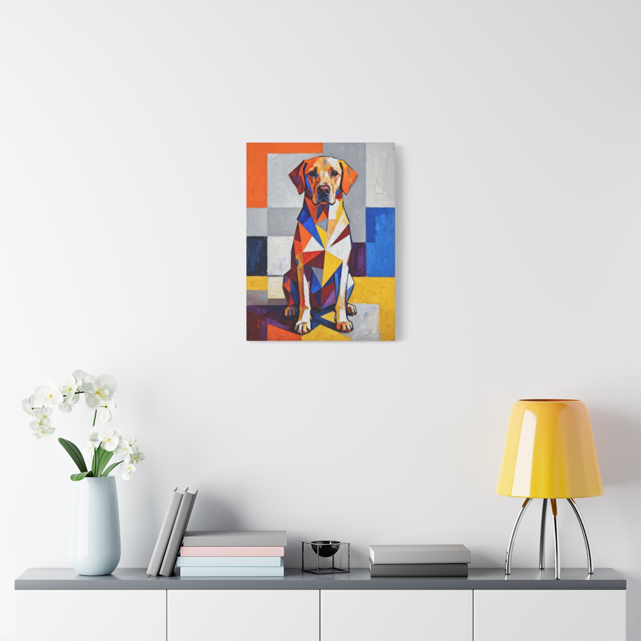 Labrador Retriever Canvas Wall Art | Living Work of Art Collection | Cubist Style Print