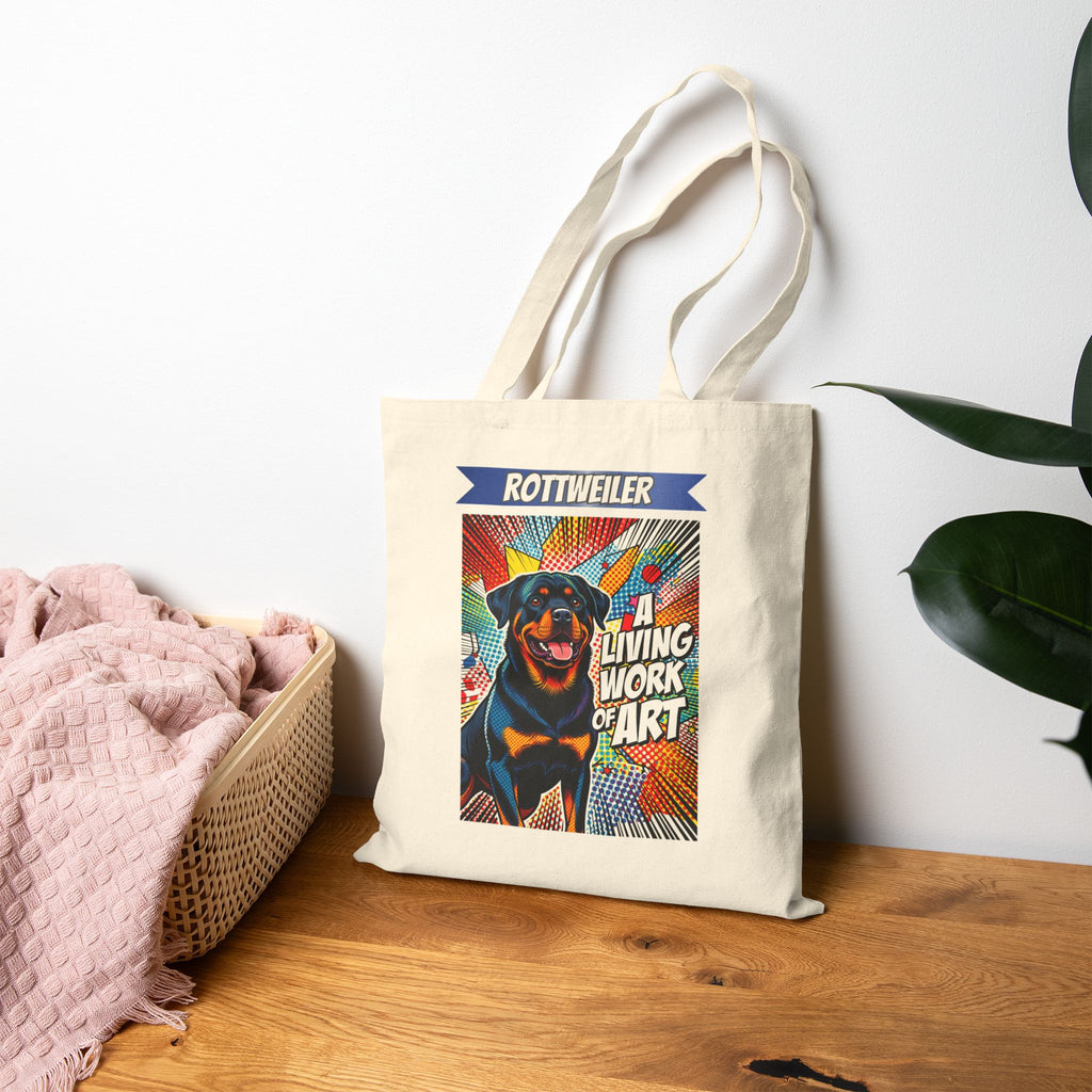 Rottweiler Tote Bag | Living Work of Art Collection | Pop Art