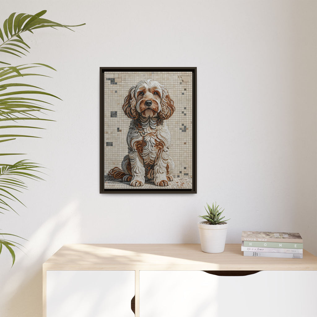 Cockapoo Canvas Wall Art | Living Work of Art Collection | Mosaic Style Print