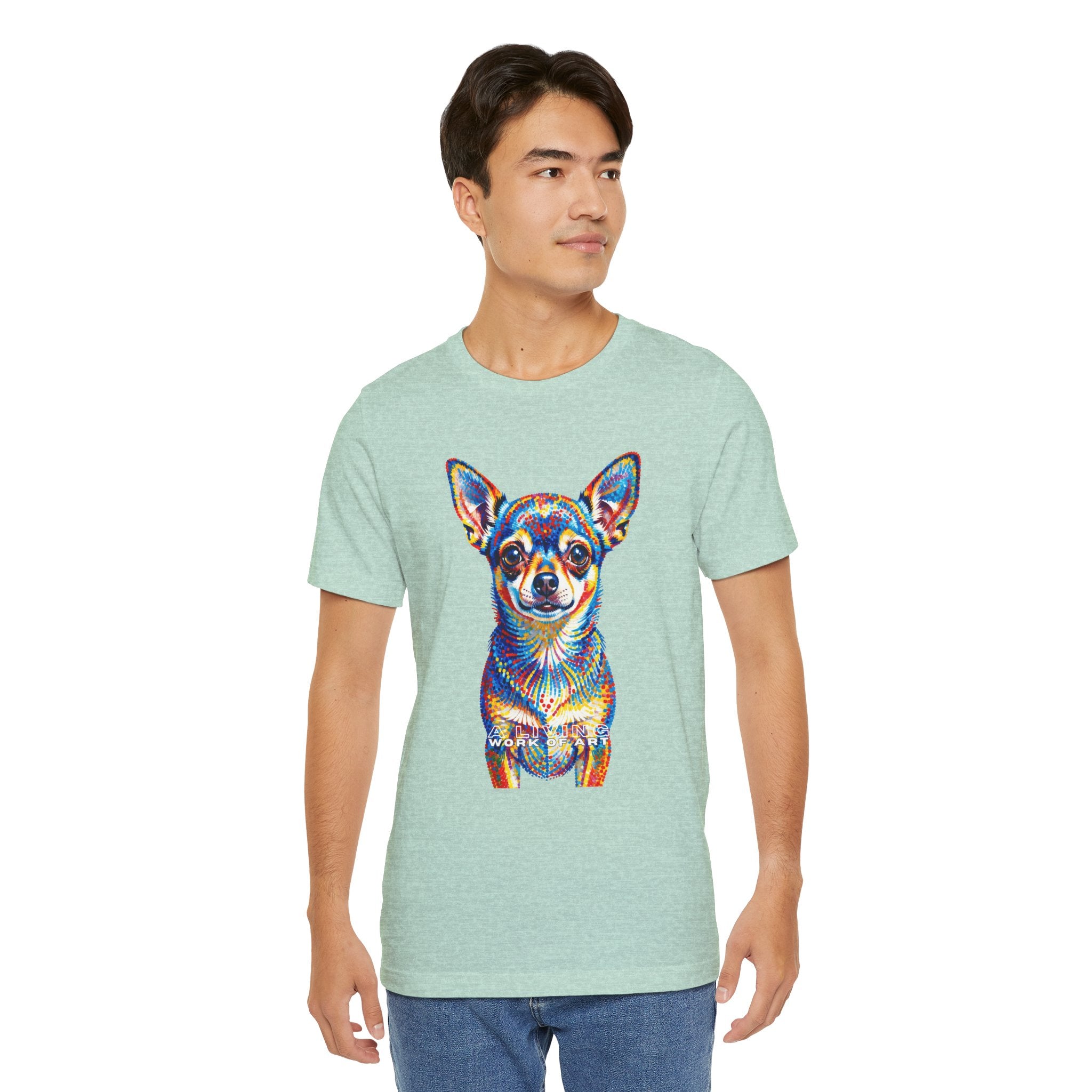 Chihuahua T Shirt | Living Work of Art Collection | Pointillism Style