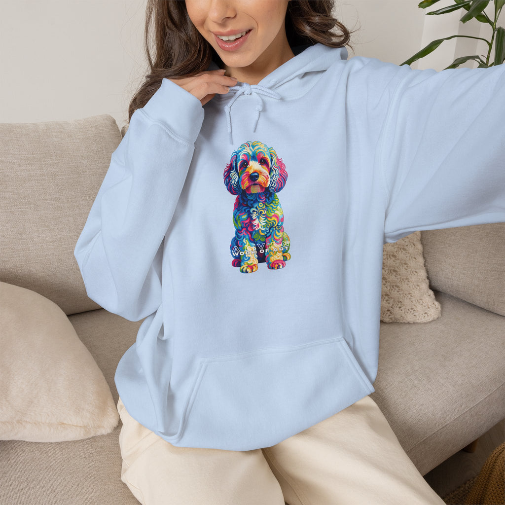 Cockapoo Hoodie | Living Work of Art Collection | Pointillism Style