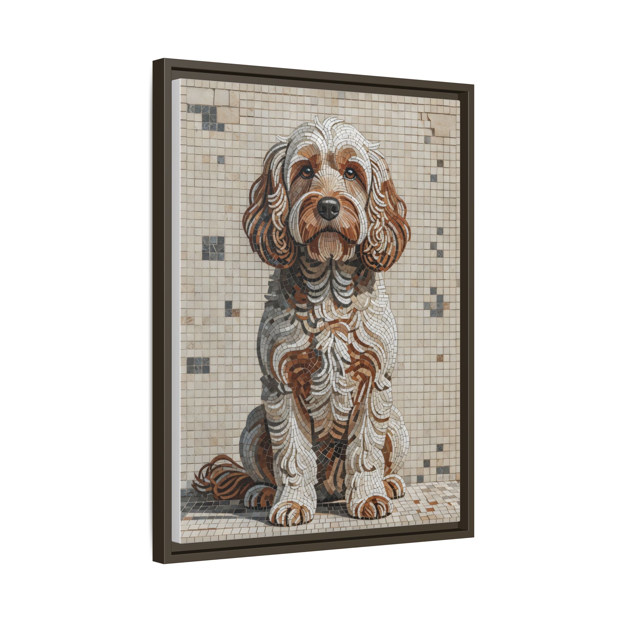 Cockapoo Canvas Wall Art | Living Work of Art Collection | Mosaic Style Print