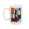 Doberman Pinscher Coffee Mug | Living Work of Art Collection | Cubist Style