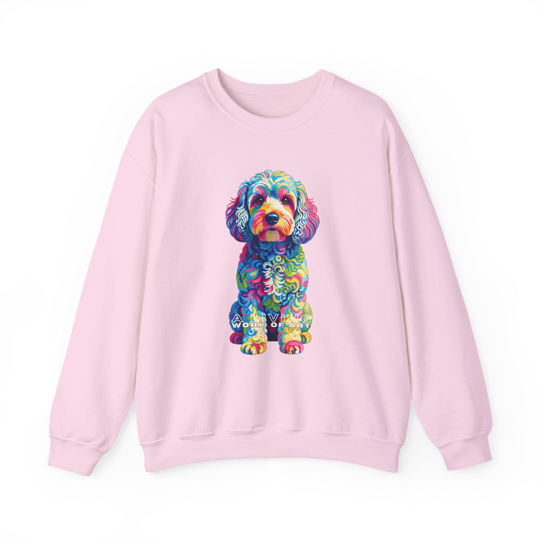 Cockapoo Sweatshirt | Living Work of Art Collection | Pointillism Style