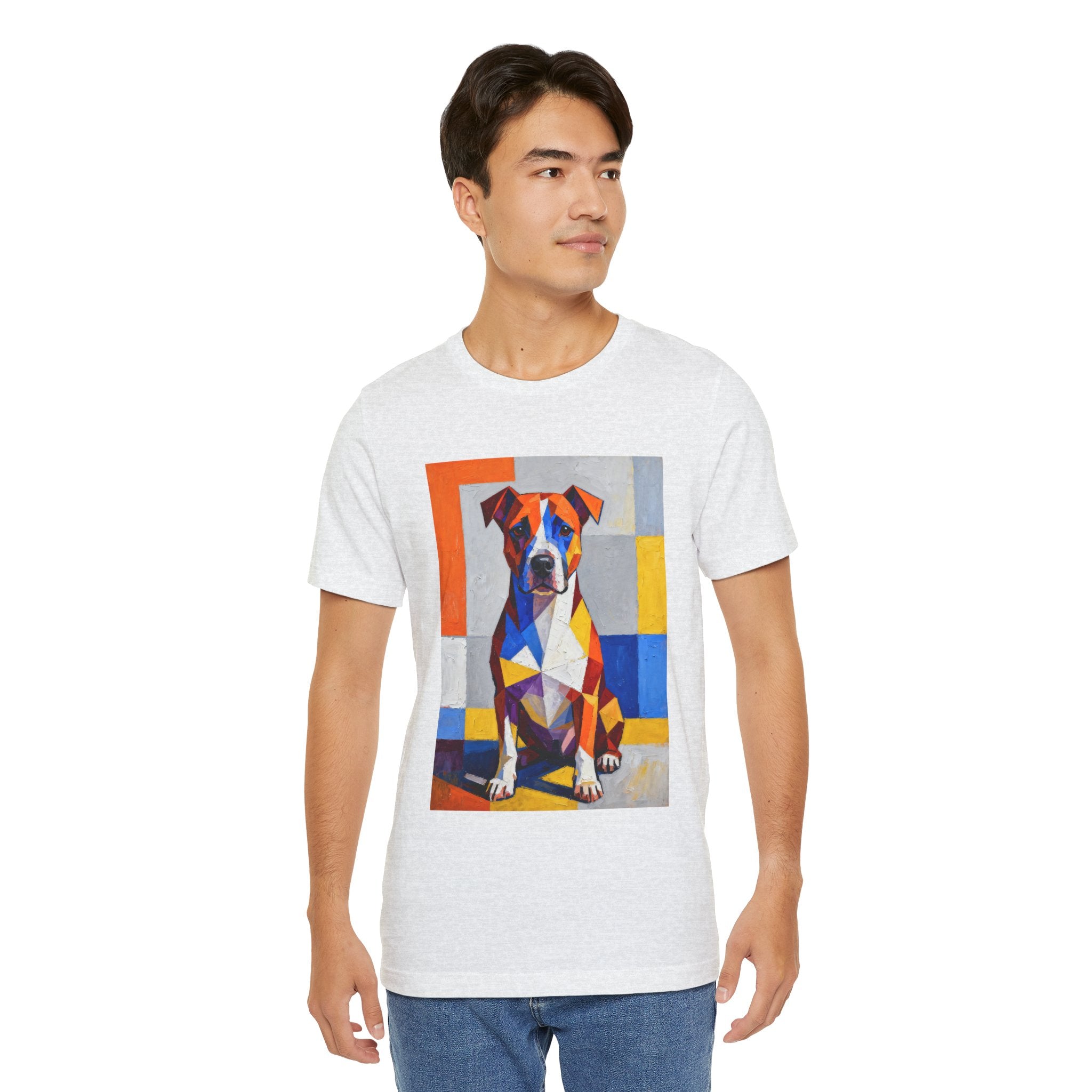 Staffordshire Bull Terrier T Shirt | Living Work of Art Collection | Cubist Style