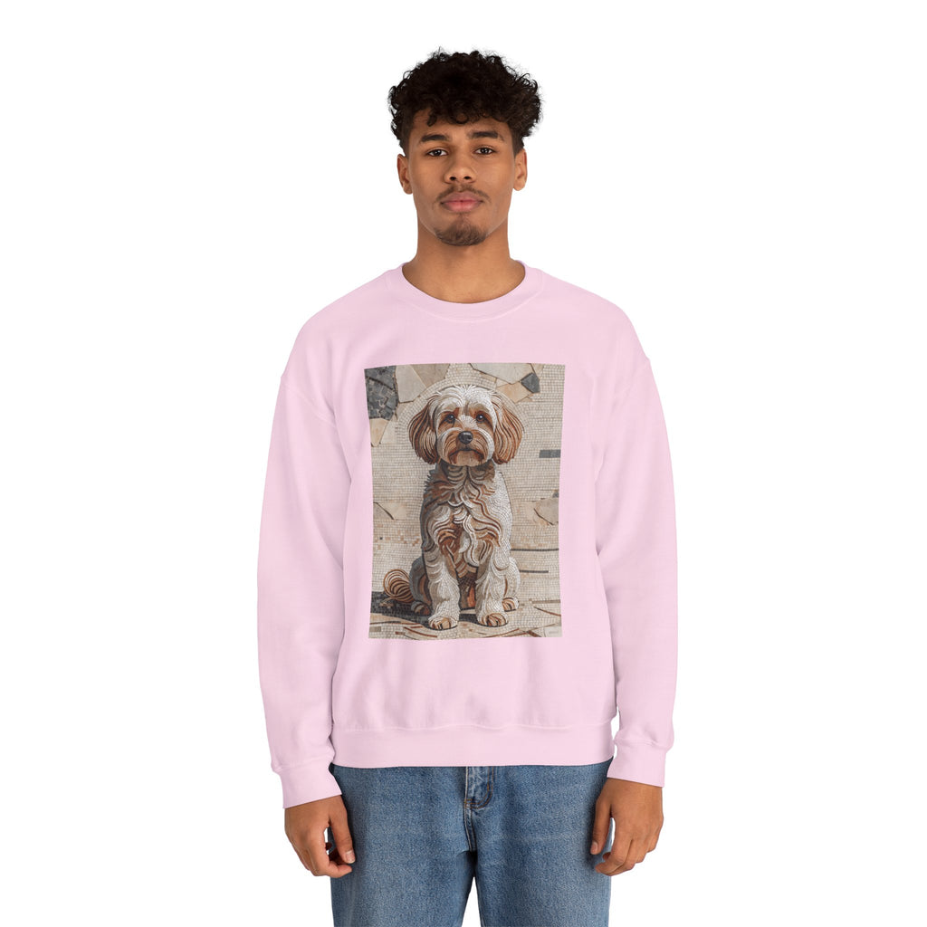 Maltipoo Sweatshirt | Living Work of Art Collection | Mosaic Style