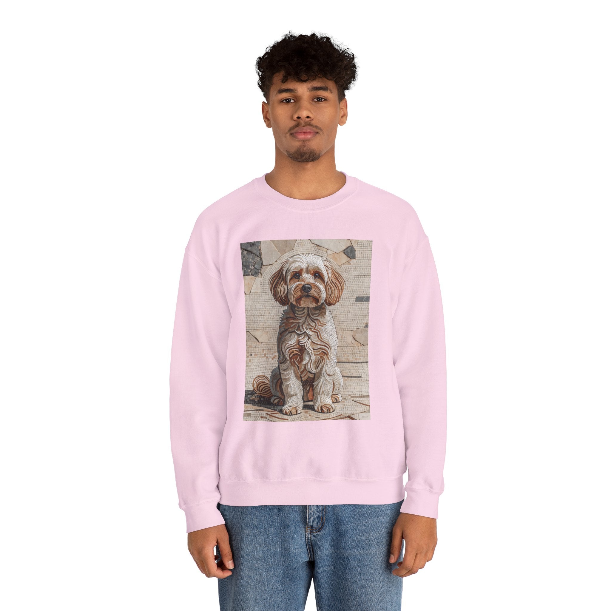 Maltipoo Sweatshirt | Living Work of Art Collection | Mosaic Style