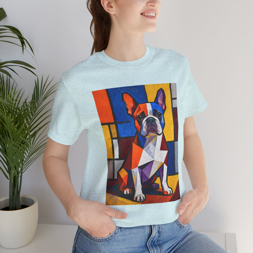 French Bulldog T Shirt | Living Work of Art Collection | Cubist Style