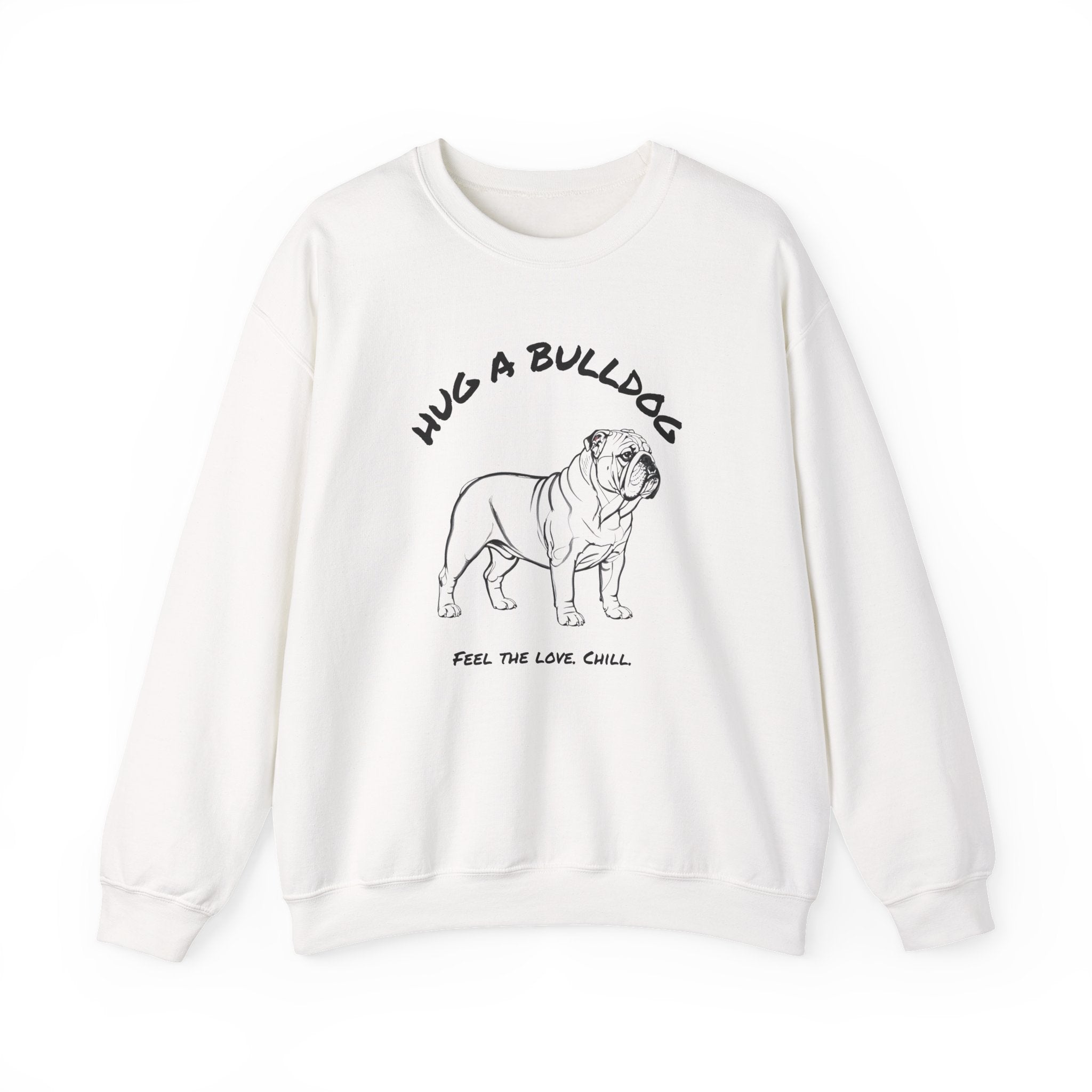 Bulldog Sweatshirt | Hug A Bulldog