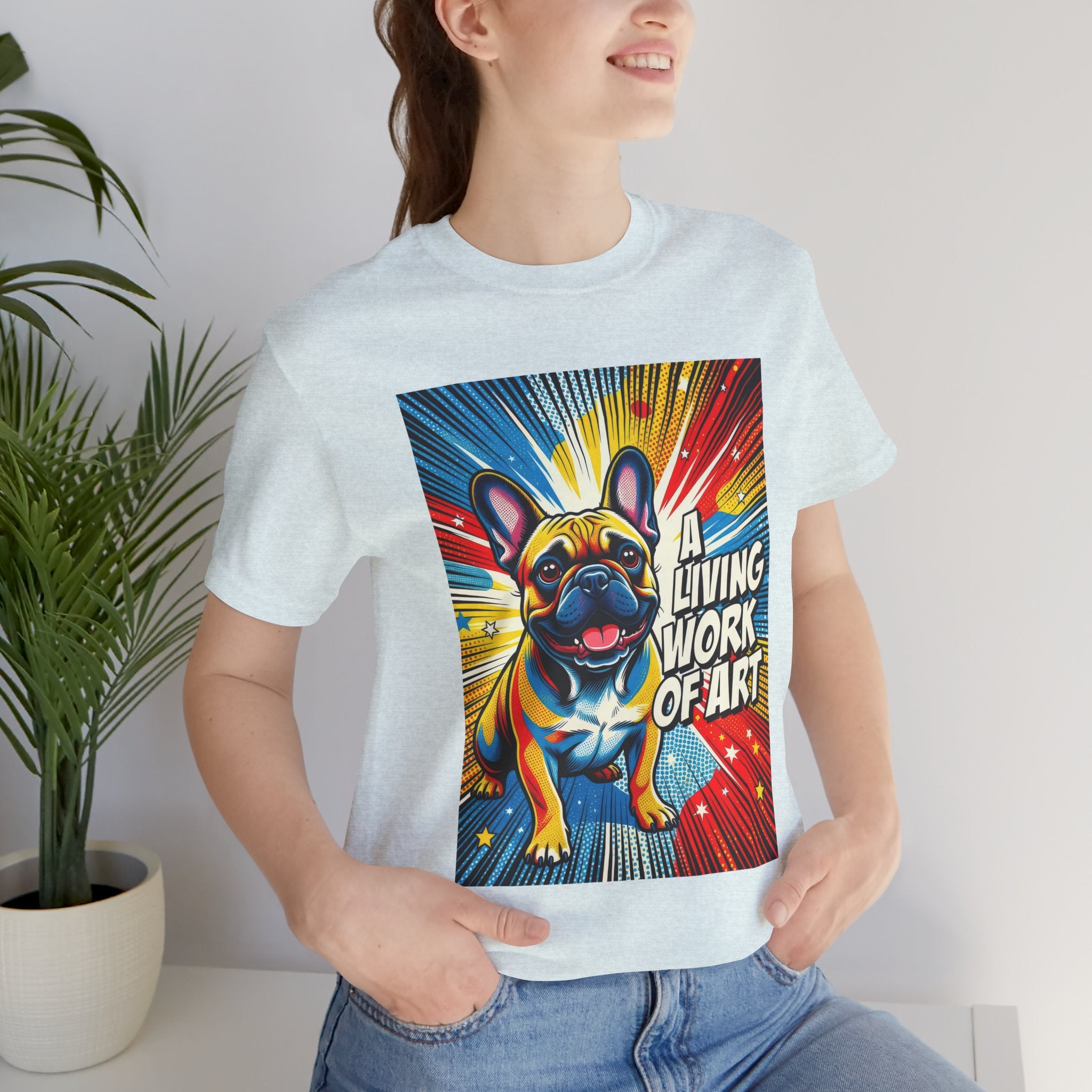 French Bulldog T Shirt | Living Work of Art Collection | Pop Art