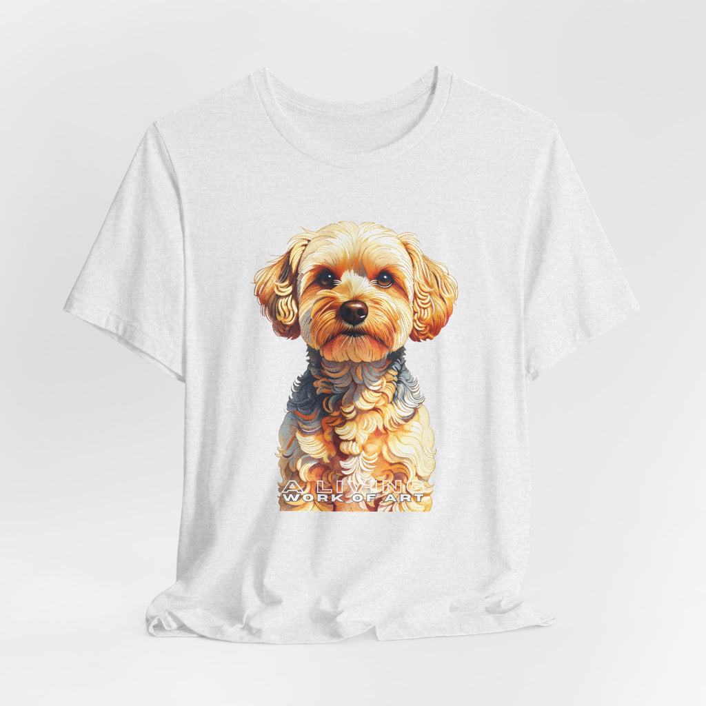 Yorkipoo T Shirt | Living Work of Art Collection | Pointillism Style