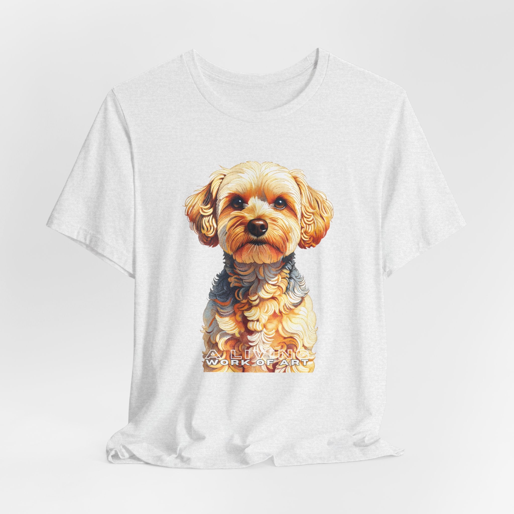 Yorkipoo T Shirt | Living Work of Art Collection | Pointillism Style