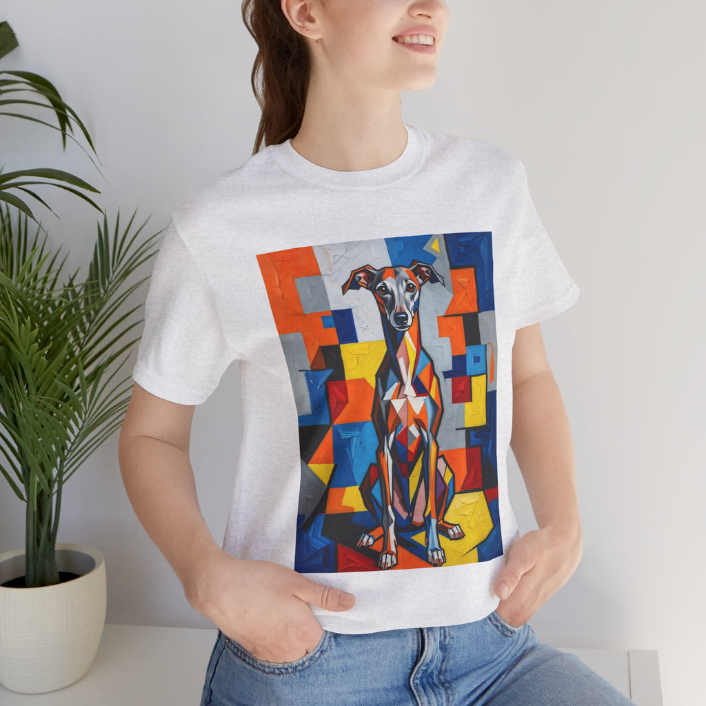 Italian Greyhound T Shirt | Living Work of Art Collection | Cubist Style