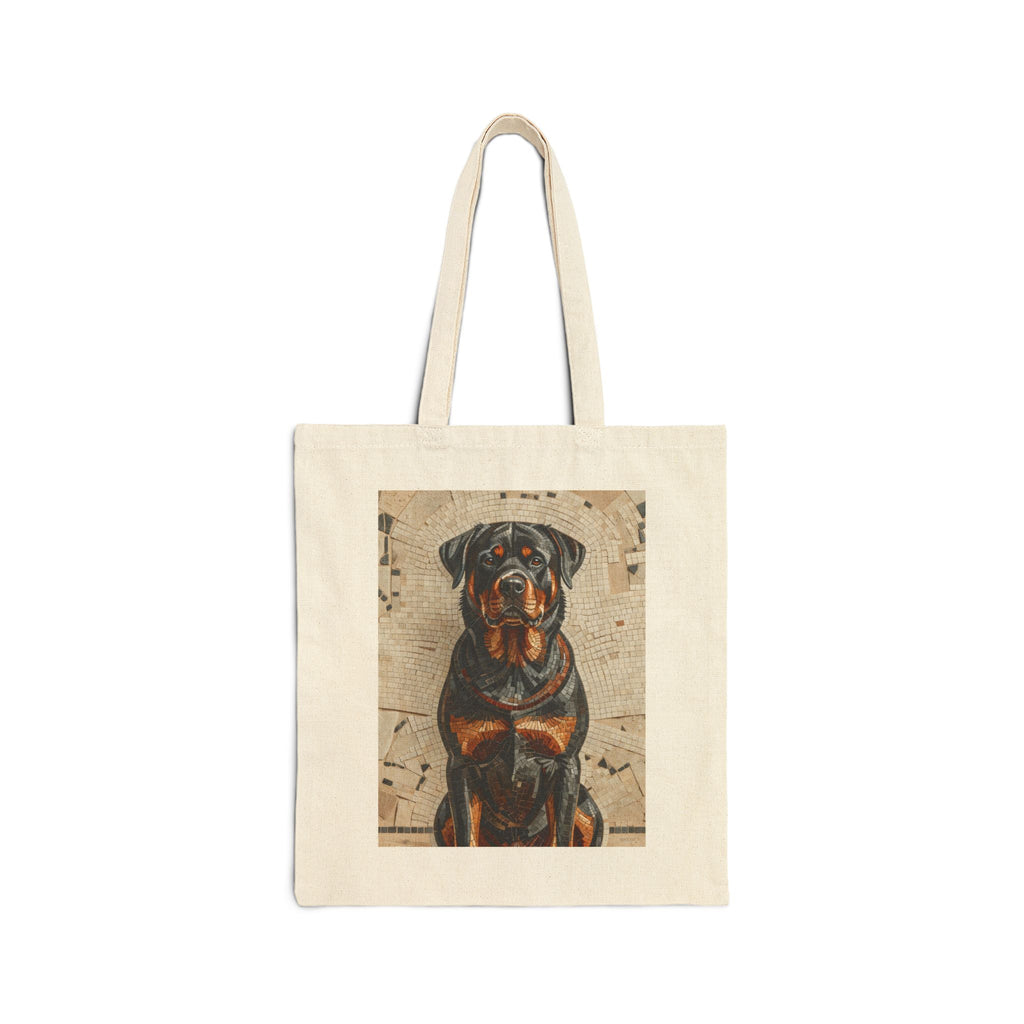 Rottweiler Tote Bag | Living Work of Art Collection | Mosaic Style