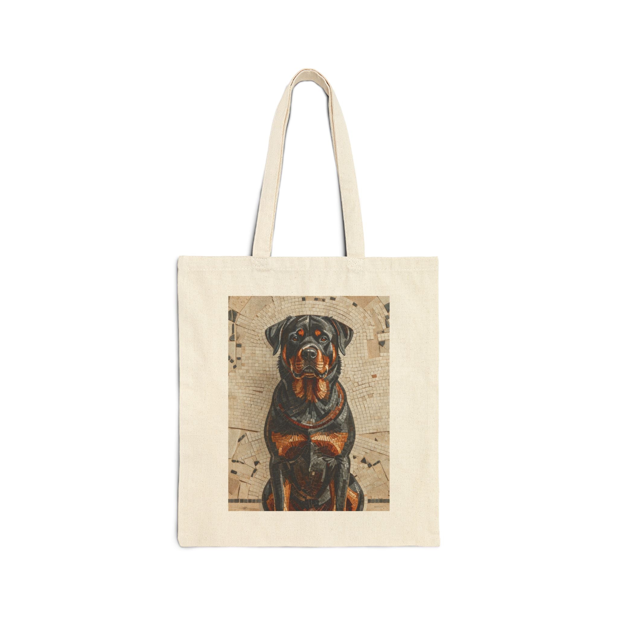 Rottweiler Tote Bag | Living Work of Art Collection | Mosaic Style