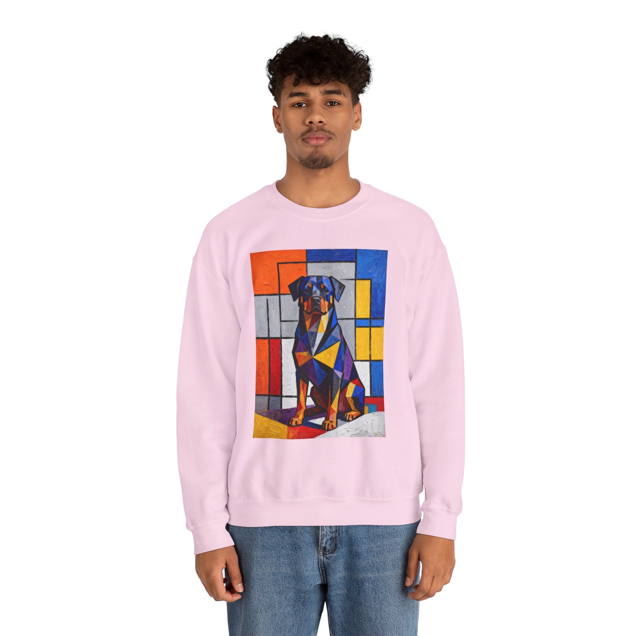 Rottweiler Sweatshirt | Living Work of Art Collection | Cubist Style