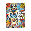 German Shepherd Canvas Wall Art | Living Work of Art Collection | Pop Art Print