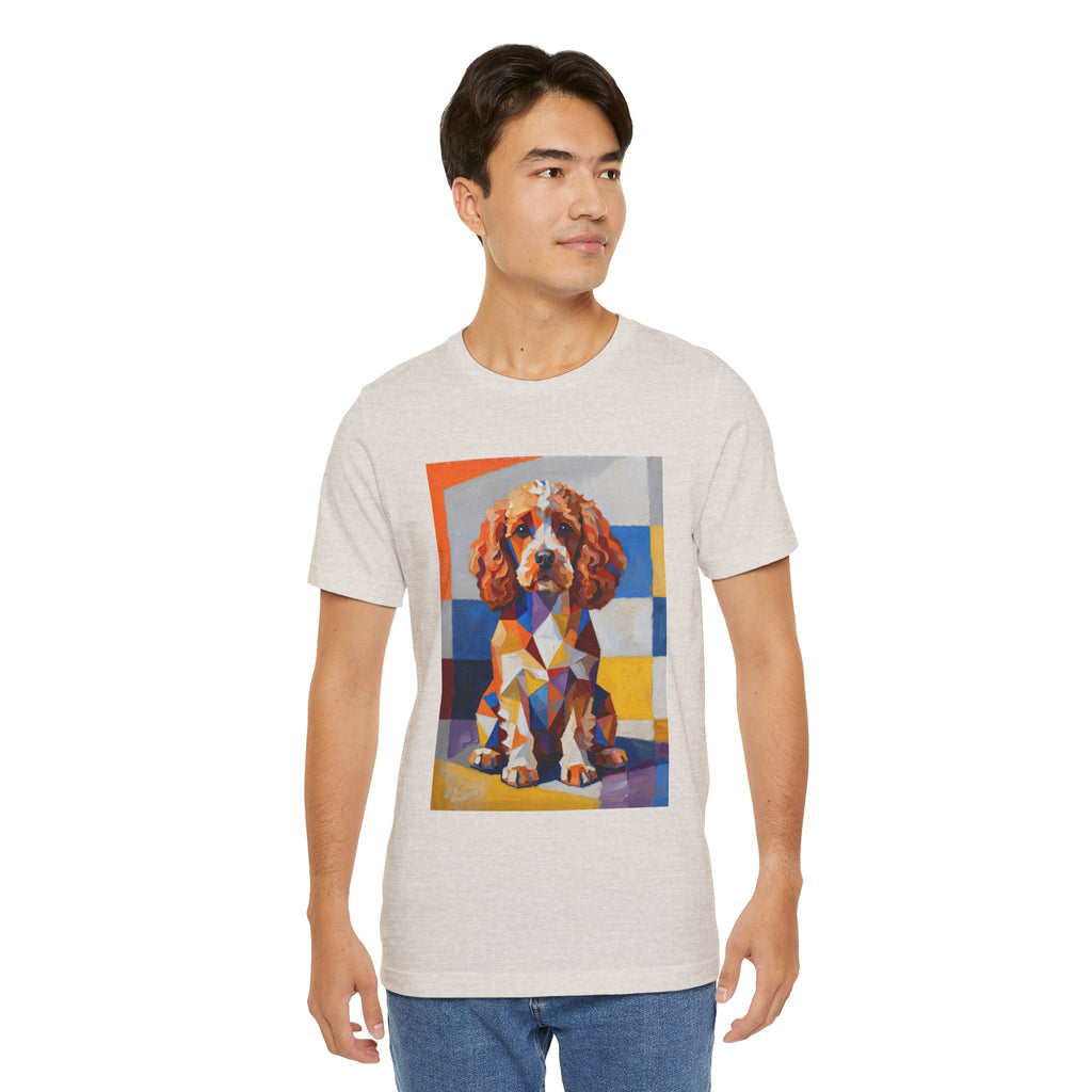 Cavapoo T Shirt | Living Work of Art Collection | Cubist Style