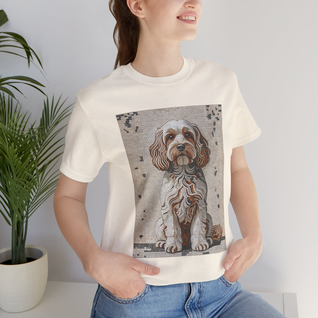 Cavapoo T Shirt | Living Work of Art Collection | Mosaic Style
