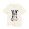 Australian Shepherd T Shirt | Living Work of Art Collection | Pointillism Style