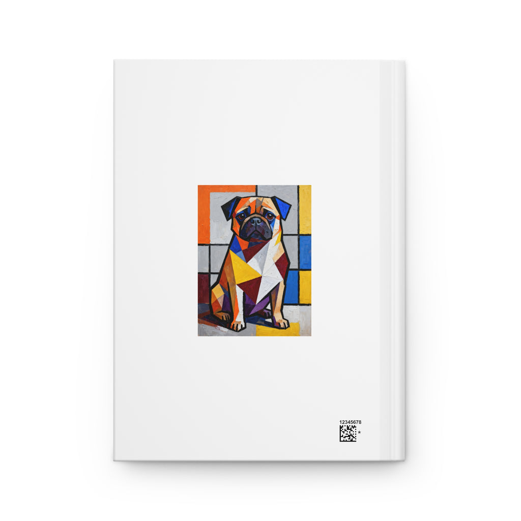 Pug Notebook | Living Work of Art Collection | Cubist Style