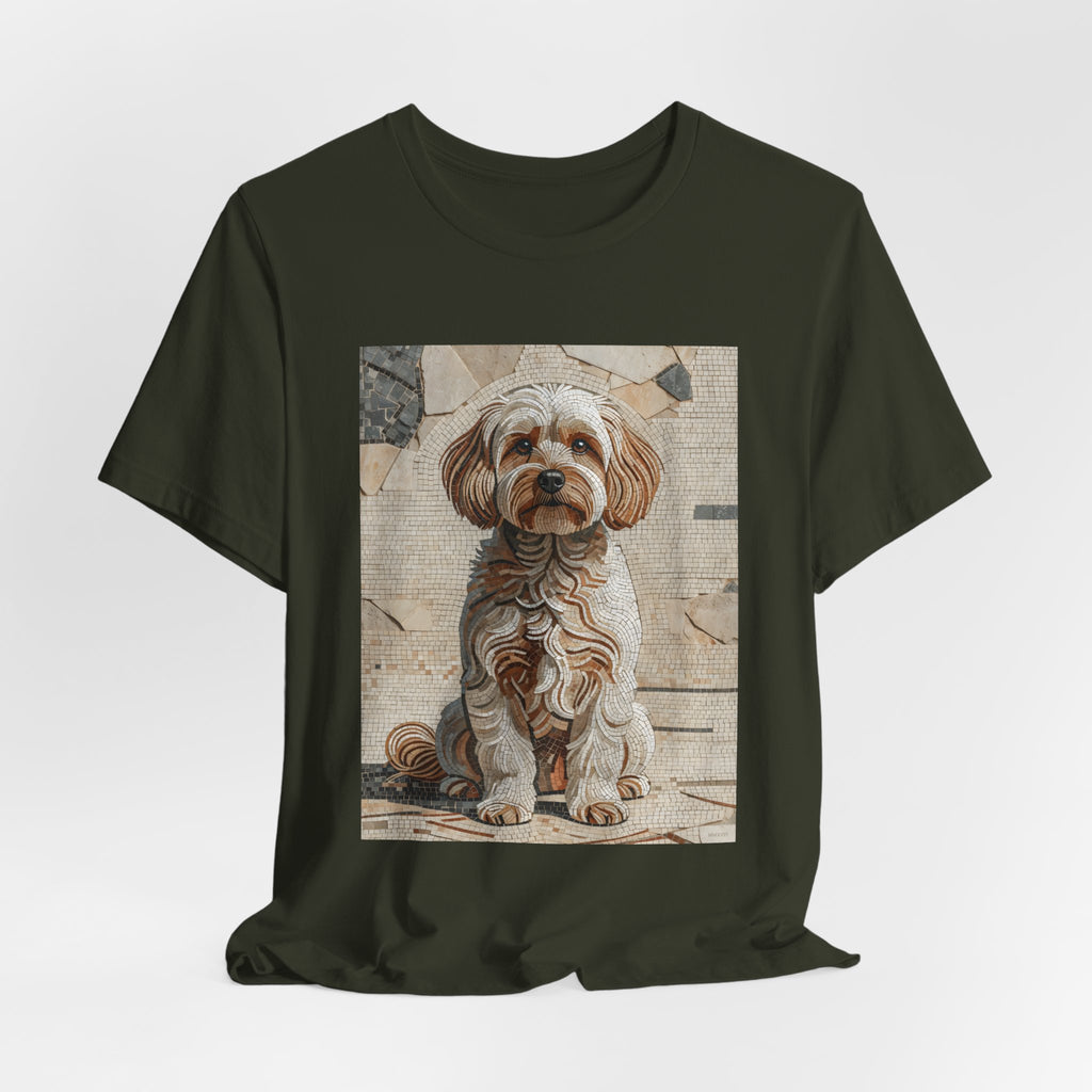 Maltipoo T Shirt | Living Work of Art Collection | Mosaic Style