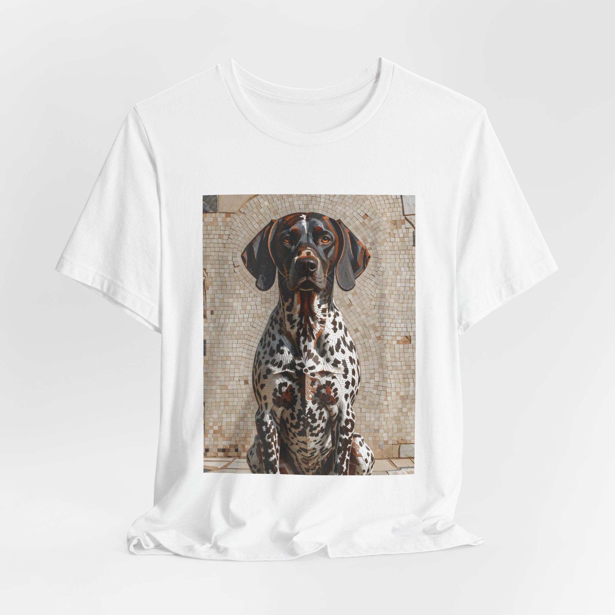 German Shorthaired Pointer T Shirt | Living Work of Art Collection | Mosaic Style